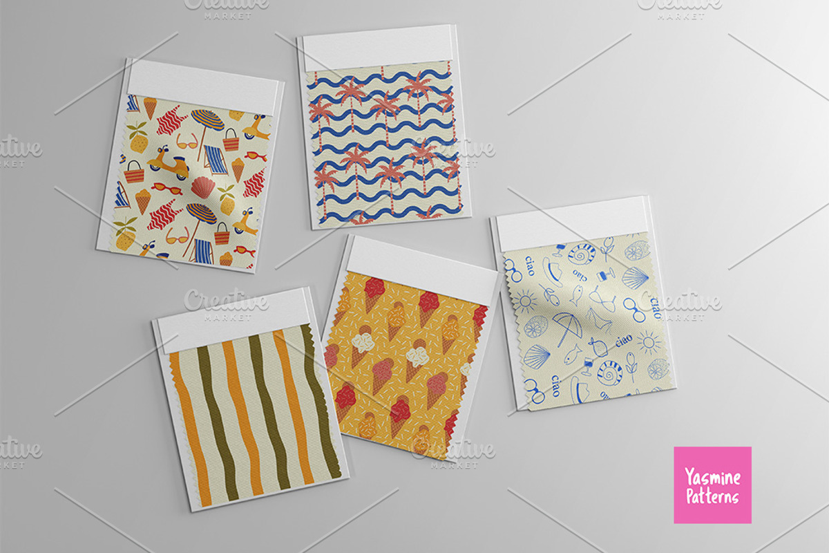 Italian Summer Patterns Collection, a Pattern Graphic by Yasmine Patterns (Photo 5 of 10)
