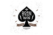 Vintage Label Born To Win, a Branding & Logo Template by Ezepov (Thumbnail 2 of 3)