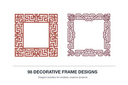 98 Decorative Ornamental Frames, an Object Graphic by designvectx (Thumbnail 2 of 7)