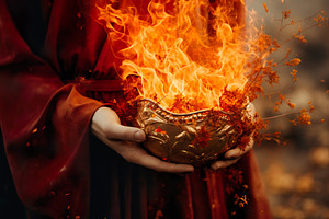 Witchy Vibes and Mystical Autumn Ritual of the Fire, an Arts & Entertainment Photo by Iconogenic