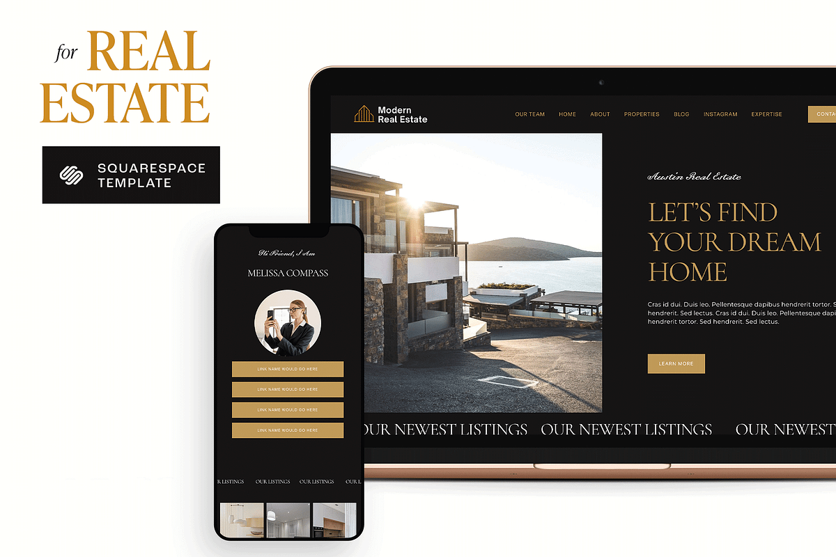 Realtor Squarespace 7.1 Template, a Squarespace Template by Kseniia_Design (Photo 1 of 9)