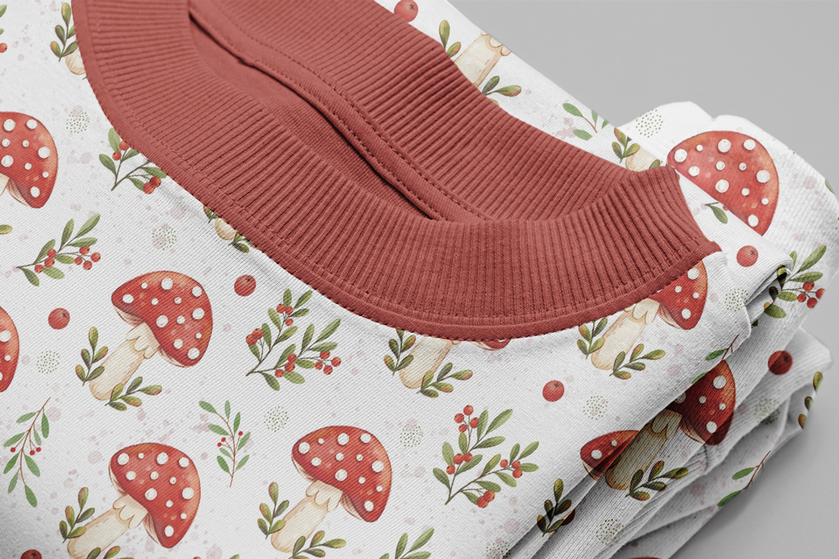 Autumn Red Mushrooms pattern, a Pattern Graphic by Kreeya Art Shop (Photo 2 of 14)