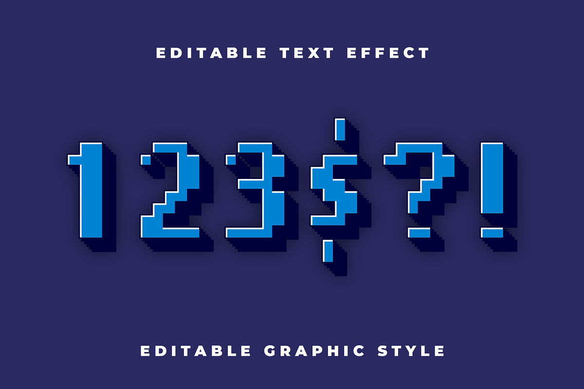 8-Bit Pixel Text Effect preview 2