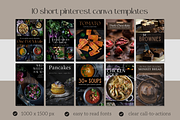 Dark Moody Pinterest Canva Templates, a Social Media Template by Made by Melody (Thumbnail 2 of 8)