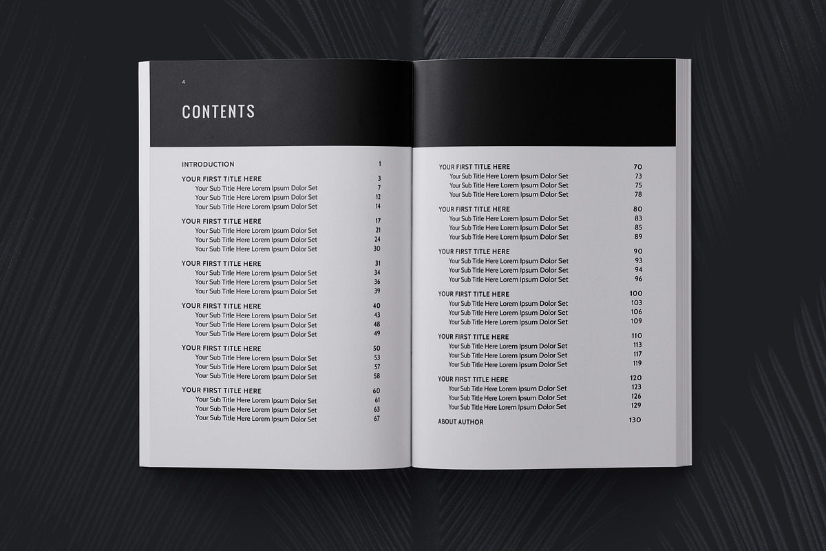Non Fiction Book Template, a Stationery Template by Meknya (Photo 3 of 6)