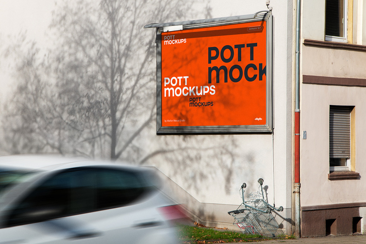 billboard mockup residential area, an Advertising Mockup by pott.mockups (Photo 1 of 2)