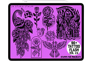 Tattoo Flash Vol. 24 - Stamp Set, a Brush Add-On by LA Studio Sthlm (Thumbnail 3 of 6)
