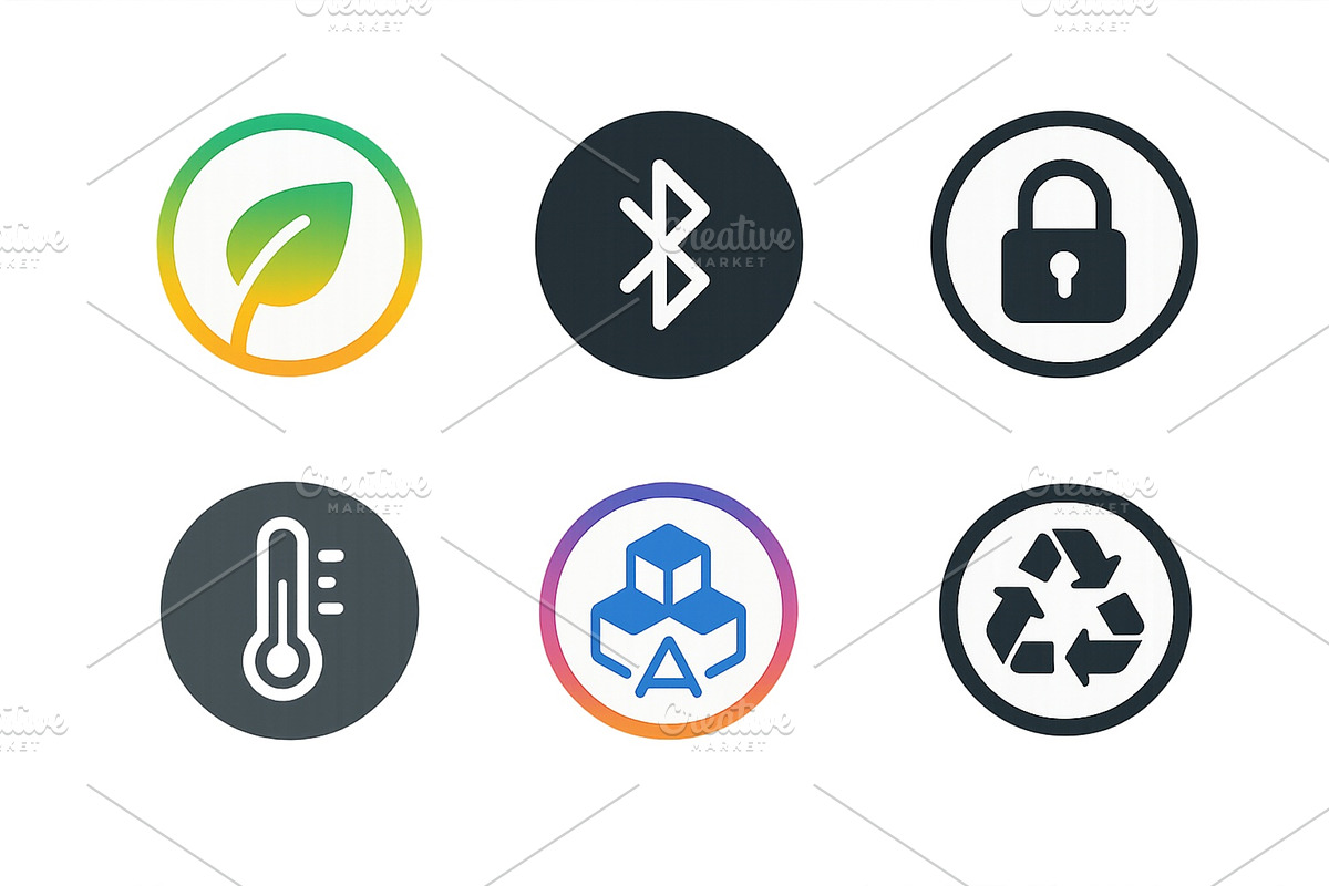 Icons representing various, a Technology Illustration by ZinetroN