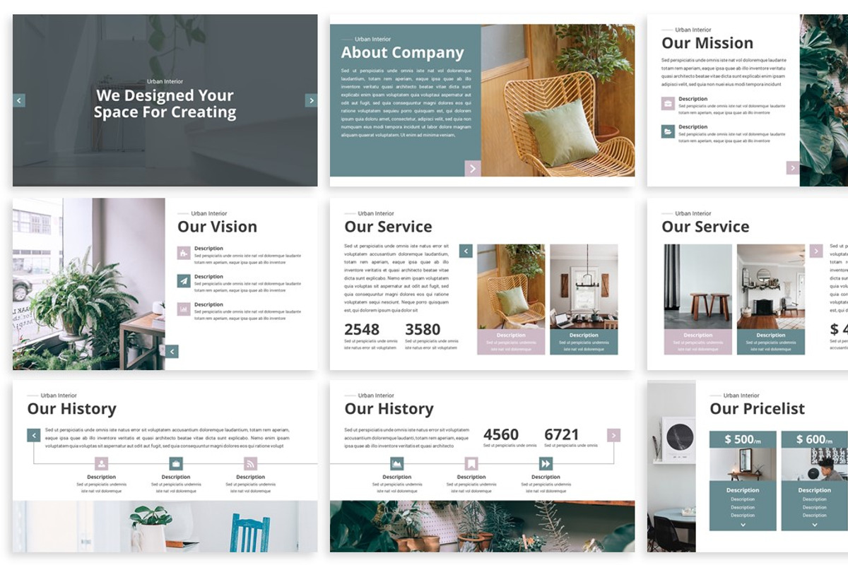 Urban - Interior Google Slides, a Presentation Template by SlideFactory