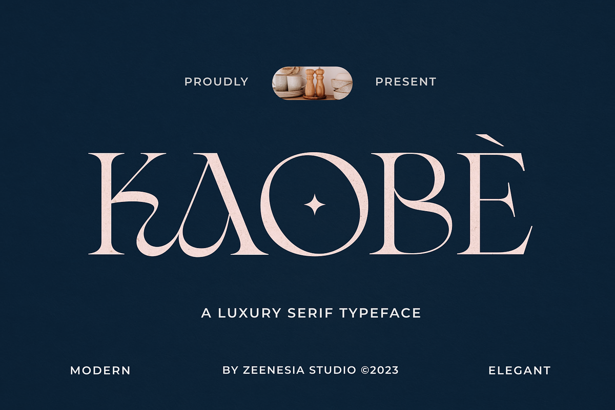 Kaobe - Luxury Serif Font, a Serif Font by zeenesia (Photo 1 of 16)