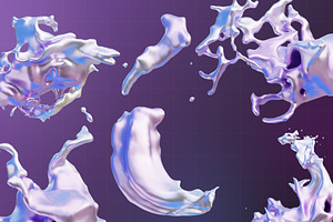 Liquid Icon 3D Illustration