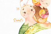 Snail & Family. Cute Collection, an Illustration by StarJam (Thumbnail 4 of 5)