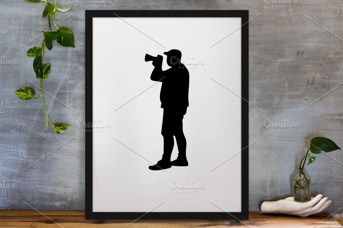 Photography Silhouettes SVG, a Work Illustration by newminddesign (Photo 2 of 3)
