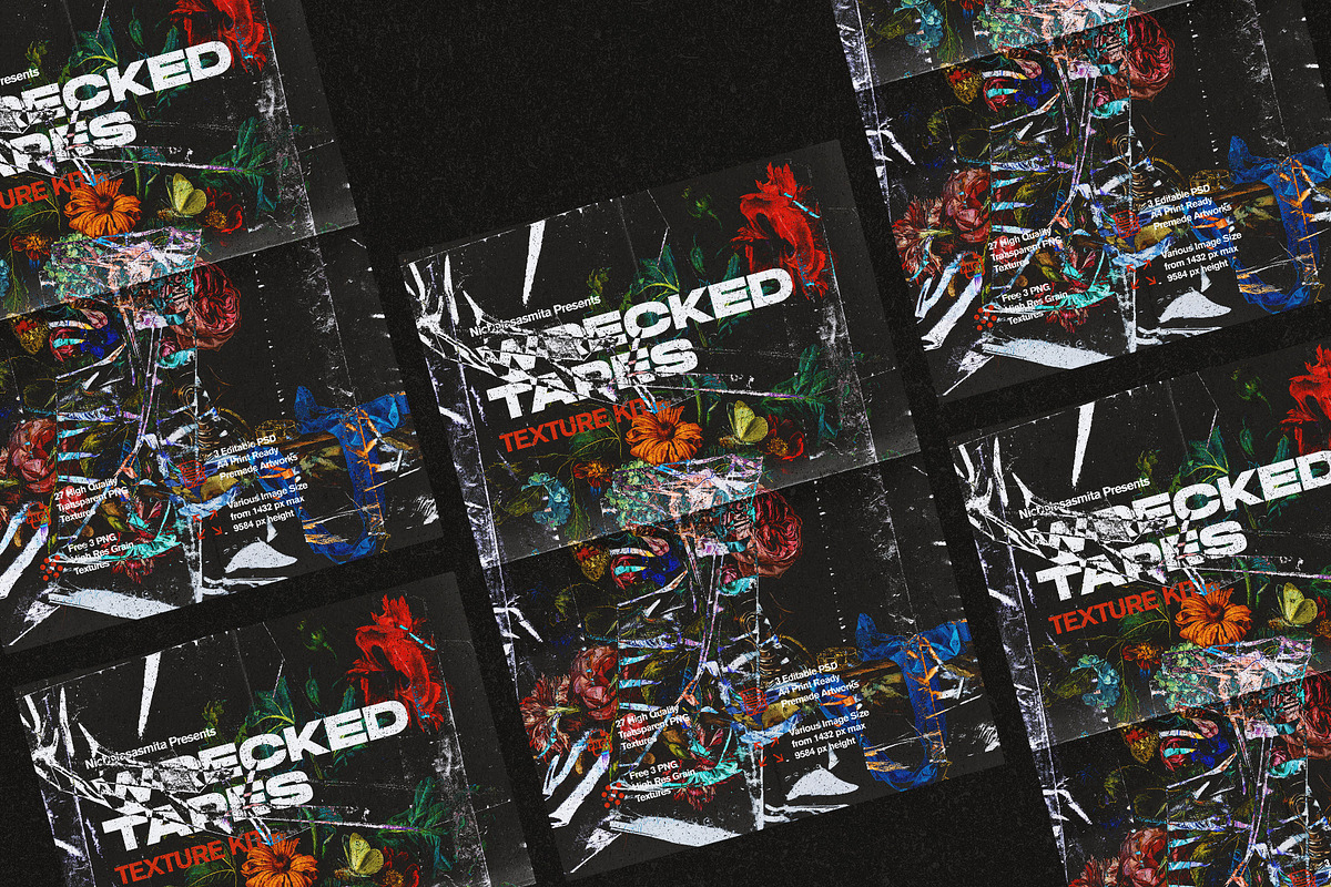 Wrecked Tapes Texture Kit, a Texture Graphic by nicholasasmita (Photo 10 of 10)