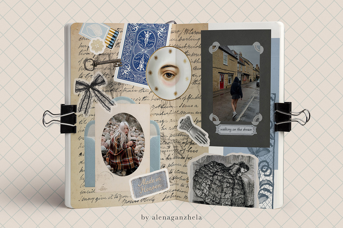Holy Melancholy Scrapbooking Collage, an Object Graphic by alenaganzhela (Photo 2 of 9)