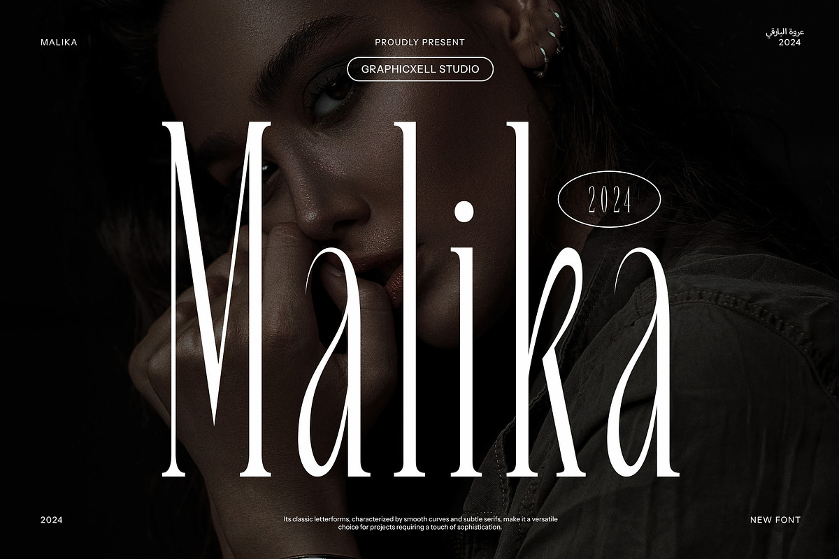 Malika - Elegant Serif Font, a Serif Font by Graphicxell (Photo 1 of 8)