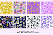 Sketchy Daisy Naive Floral Patterns, a Pattern Graphic by Rose Design (Thumbnail 3 of 9)