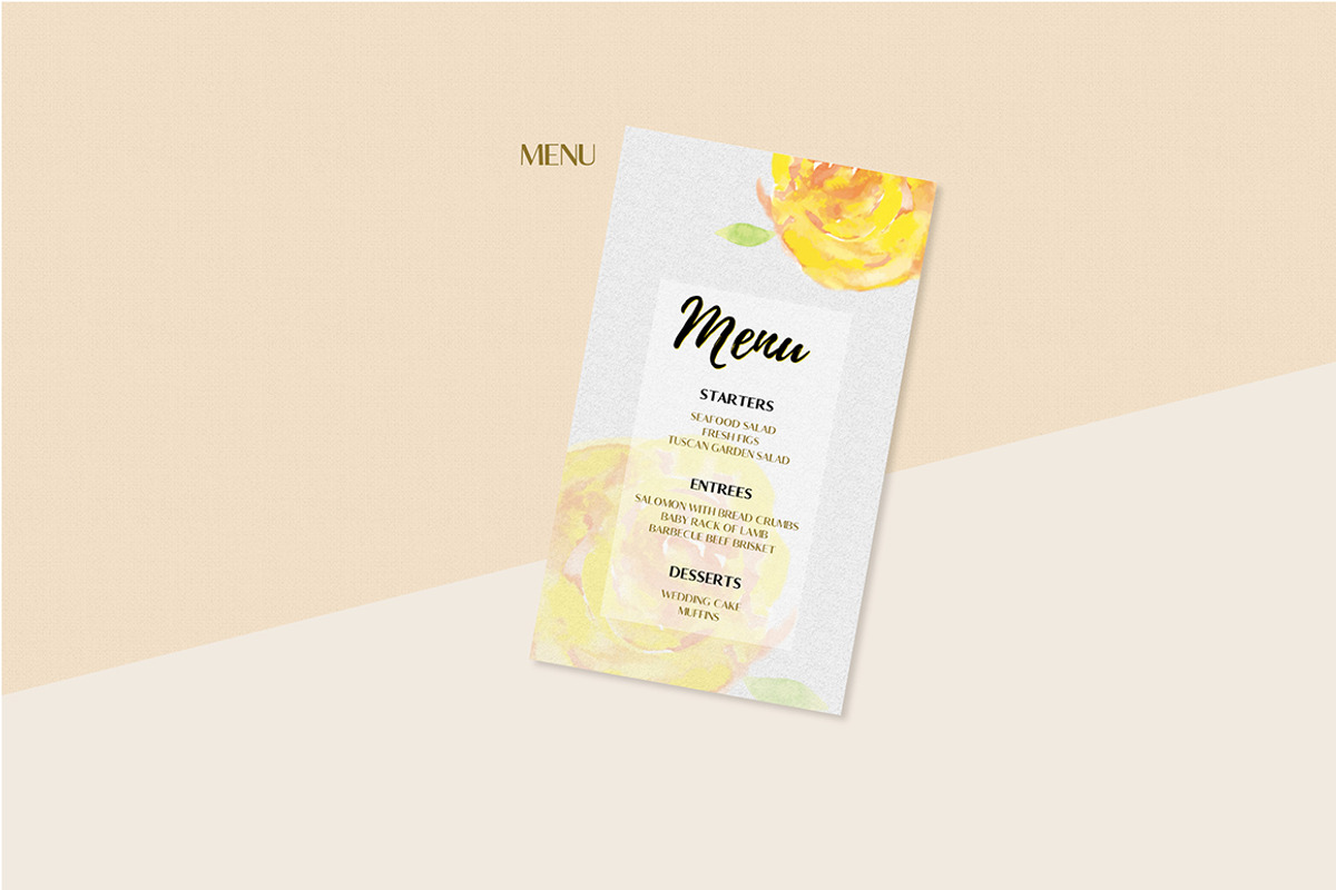 Floral Wedding Invitation Set, an Invitation Template by land art (Photo 14 of 24)