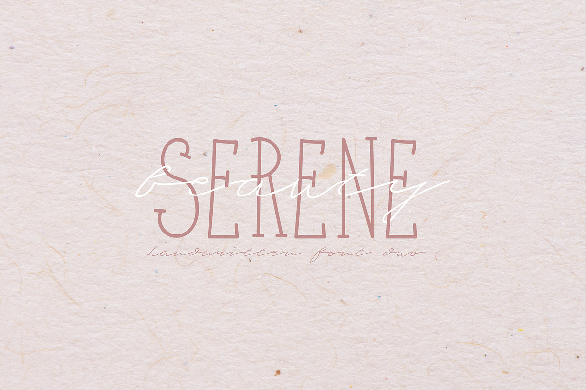 Serene Beauty Handwritten Font Duo