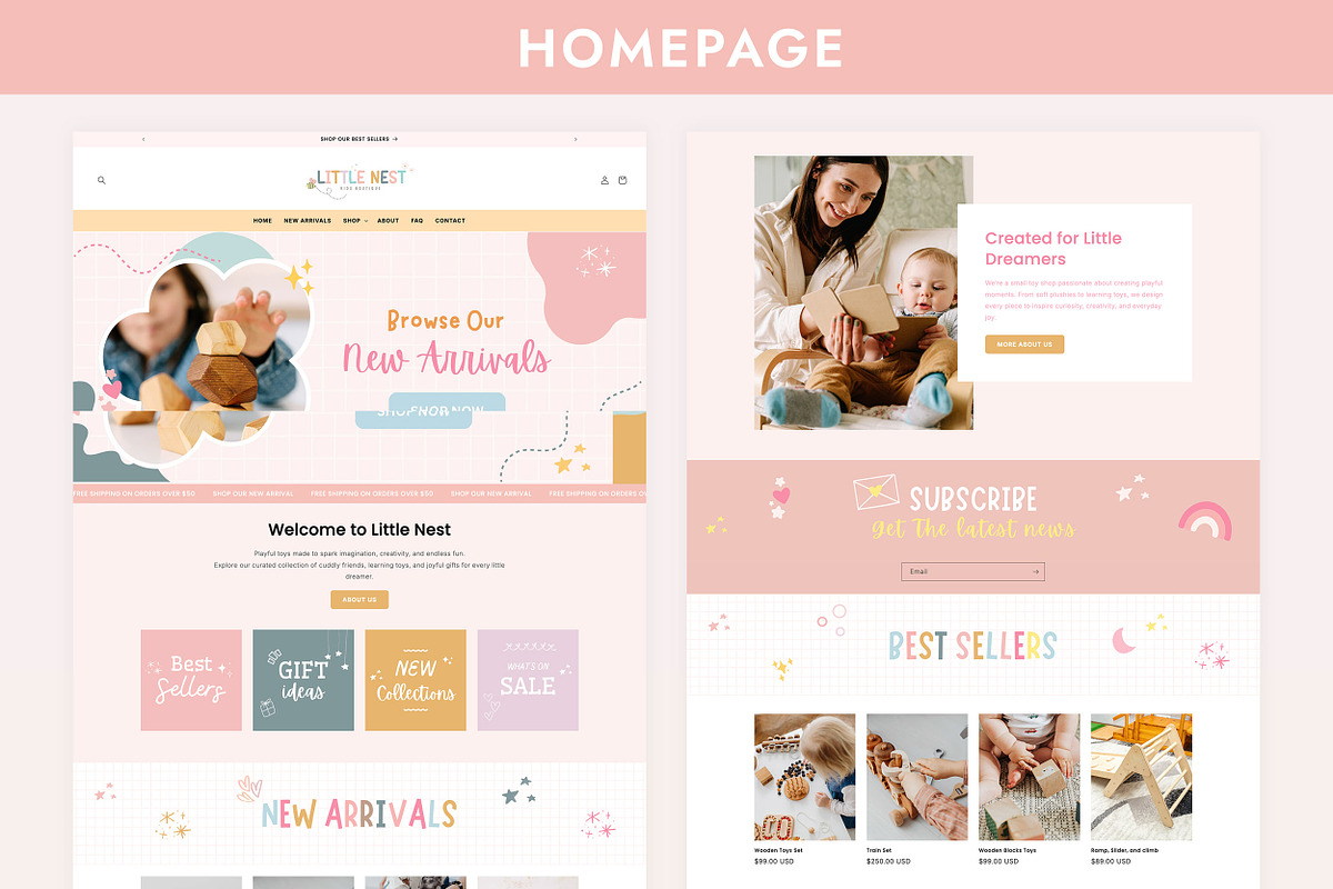 Baby and Kids Fashion Shopify Theme, a Shopify Template by Sky and Stars (Photo 3 of 7)