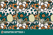 Seamless Patterns | Fresh Funguy, a Pattern Graphic by The Pretty Letters (Thumbnail 2 of 6)