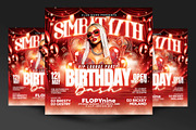 Birthday Flyer Template, a Flyer Template by RTXdesinger99 (Thumbnail 1 of 3)