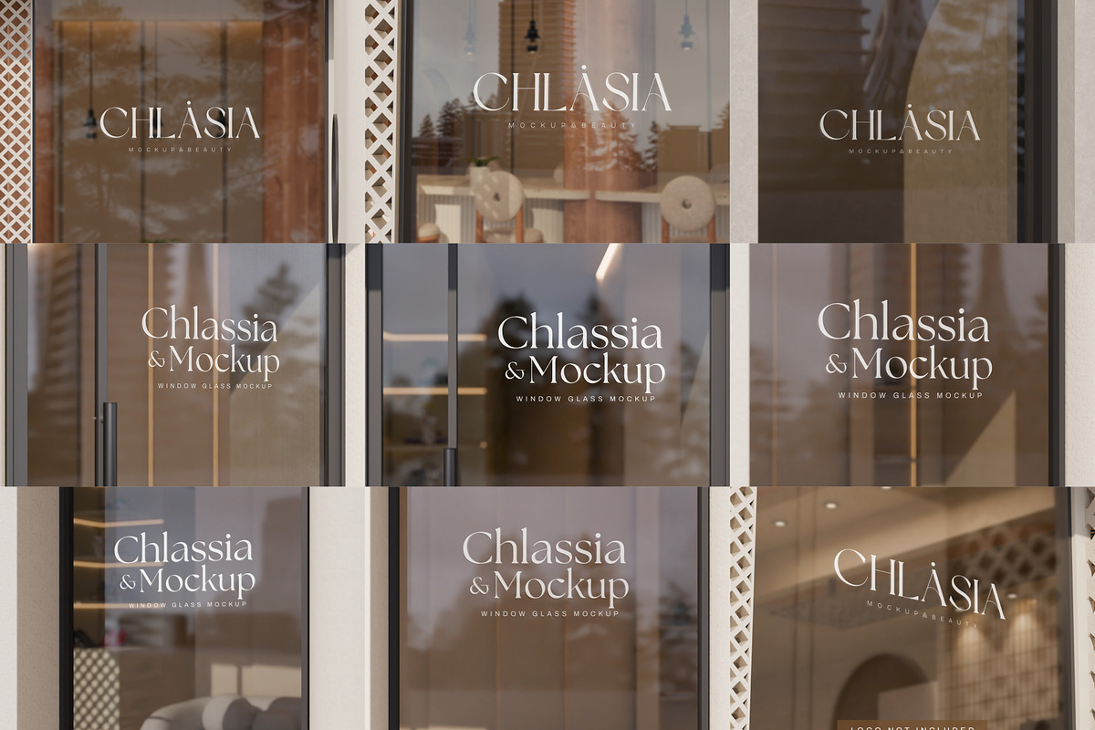 Window glass logo mockup, an Advertising Mockup by Mockthethics. (Photo 2 of 11)