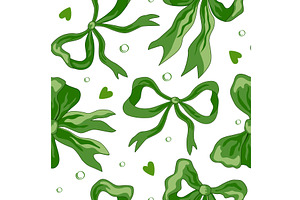 Cheerful seamless pattern of green, an Object Illustration by Toltemara