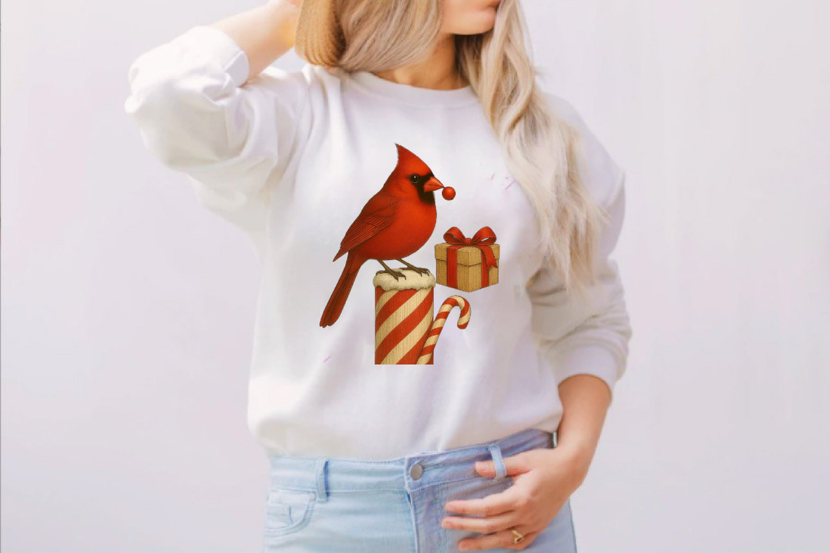 Christmas Red Cardinal Clipart Bundl, an Illustration by SVGArt (Photo 5 of 8)