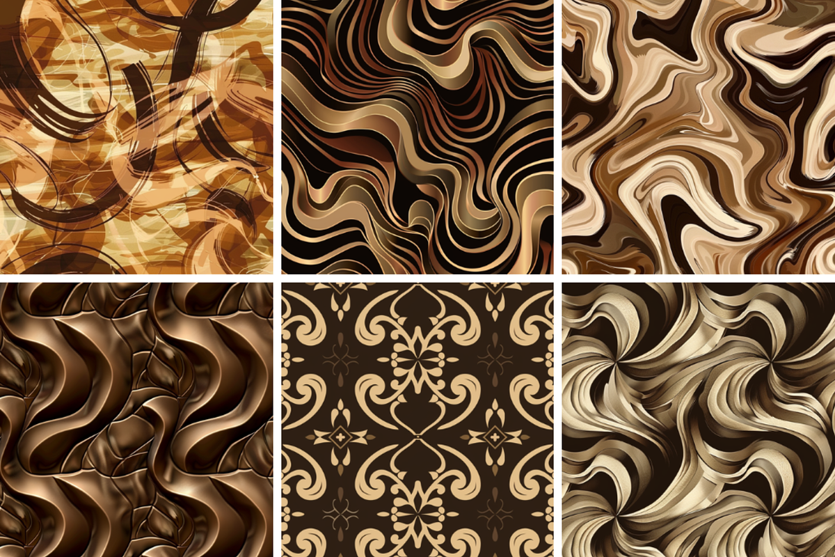 Brown Abstract Seamless Patterns, a Pattern Graphic by PrintablesByFranklyn (Photo 2 of 4)