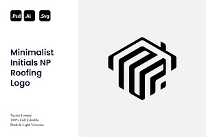 Minimalist Initials NP Roofing Logo, a Branding & Logo Template by Luxury Logos