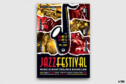 Jazz Festival Flyer Template V8, a Flyer Template by ThatsDesignArt (Thumbnail 1 of 7)