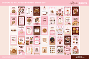 Bakery Instagram Templates Canva, a Social Media Template by Design Pixie (Thumbnail 2 of 7)