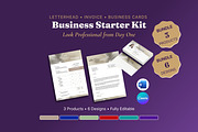 Business Starter Kit 3 Products, a Stationery Template by B2 Studio (Thumbnail 1 of 19)