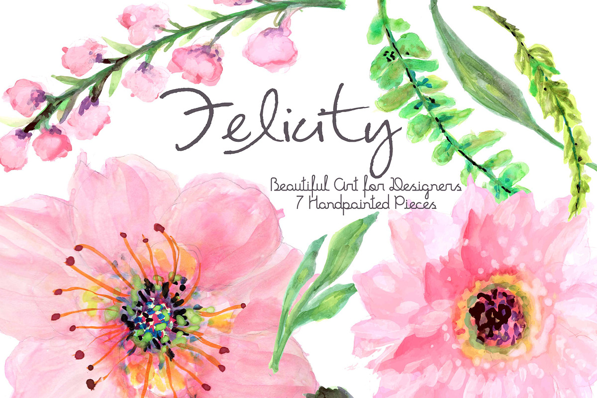Handpainted Flowers, an Illustration by Karen Fields Design (Photo 1 of 4)