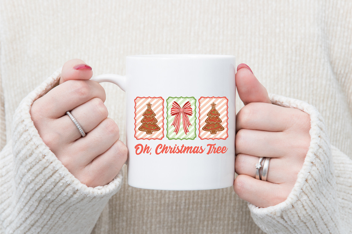 Preppy Oh Christmas Tree PNG, an Illustration by designcity5 (Photo 3 of 8)