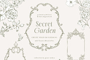 Rococco victorian floral line art, an Object Graphic by Grace Noboa Illustrations (Thumbnail 7 of 9)