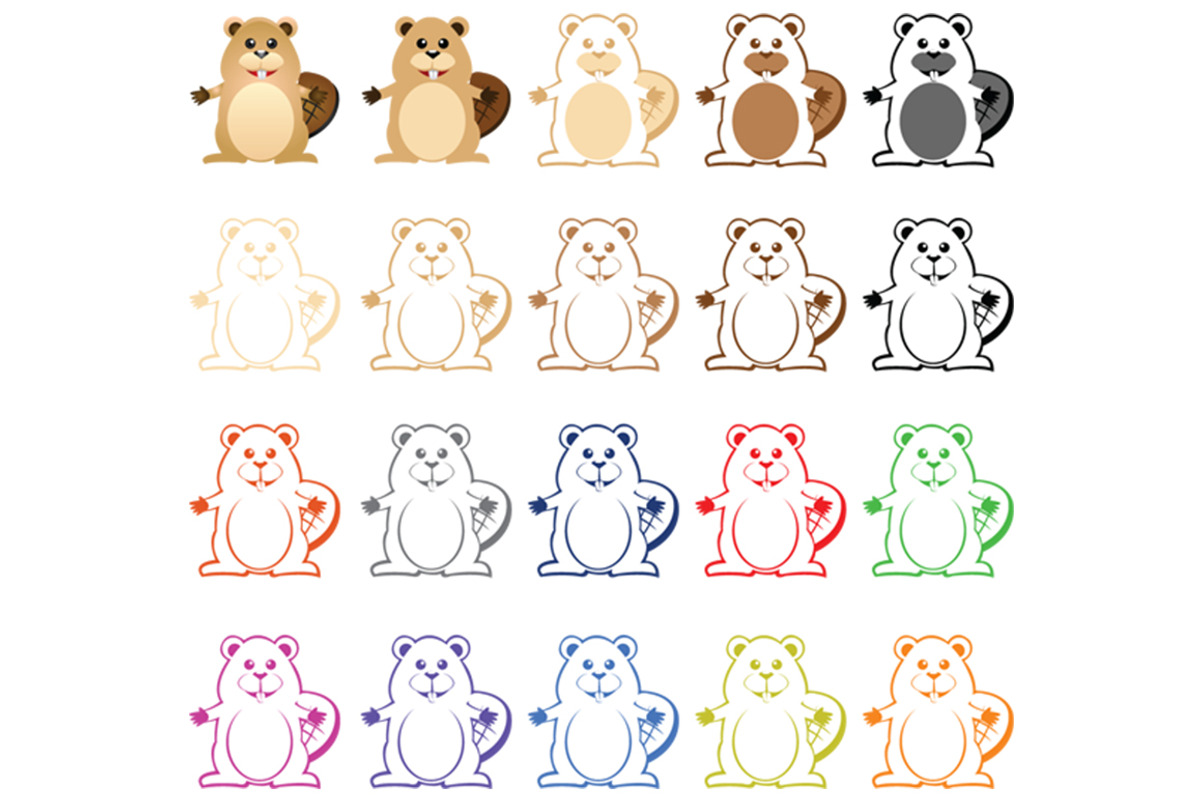 Beaver Mascot, an Animal Illustration by erkoudesign