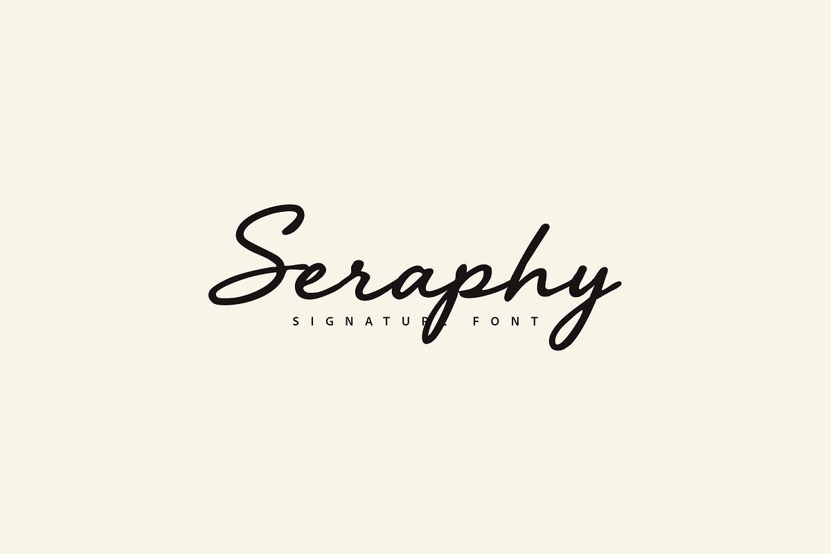Seraphy Script Font, a Script Font by gafaroff studio (Photo 1 of 5)