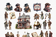 Crime scene clipart bundle, a Person Illustration by Invite to Clipart (Thumbnail 4 of 6)