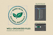 Eco Friendly Badge Sticker Set Vecto, an Object Graphic by DesignerCandies (Thumbnail 5 of 9)