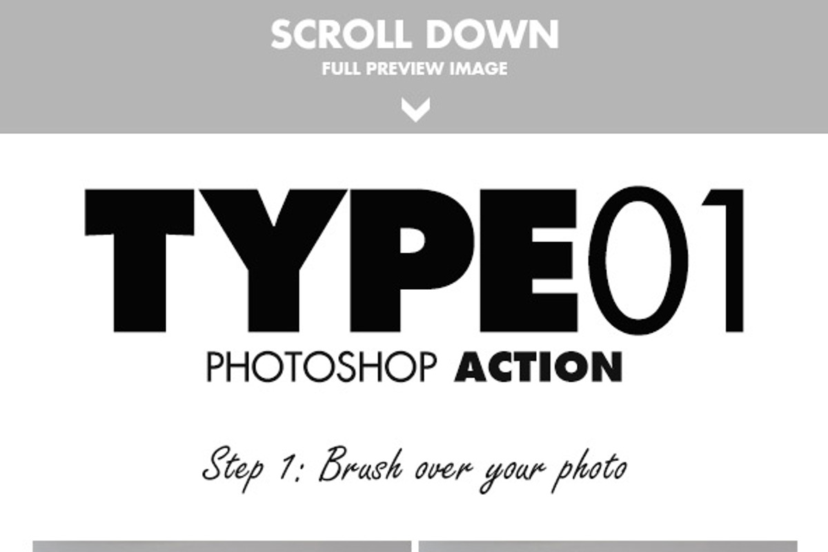Type01 Photoshop Action preview 7