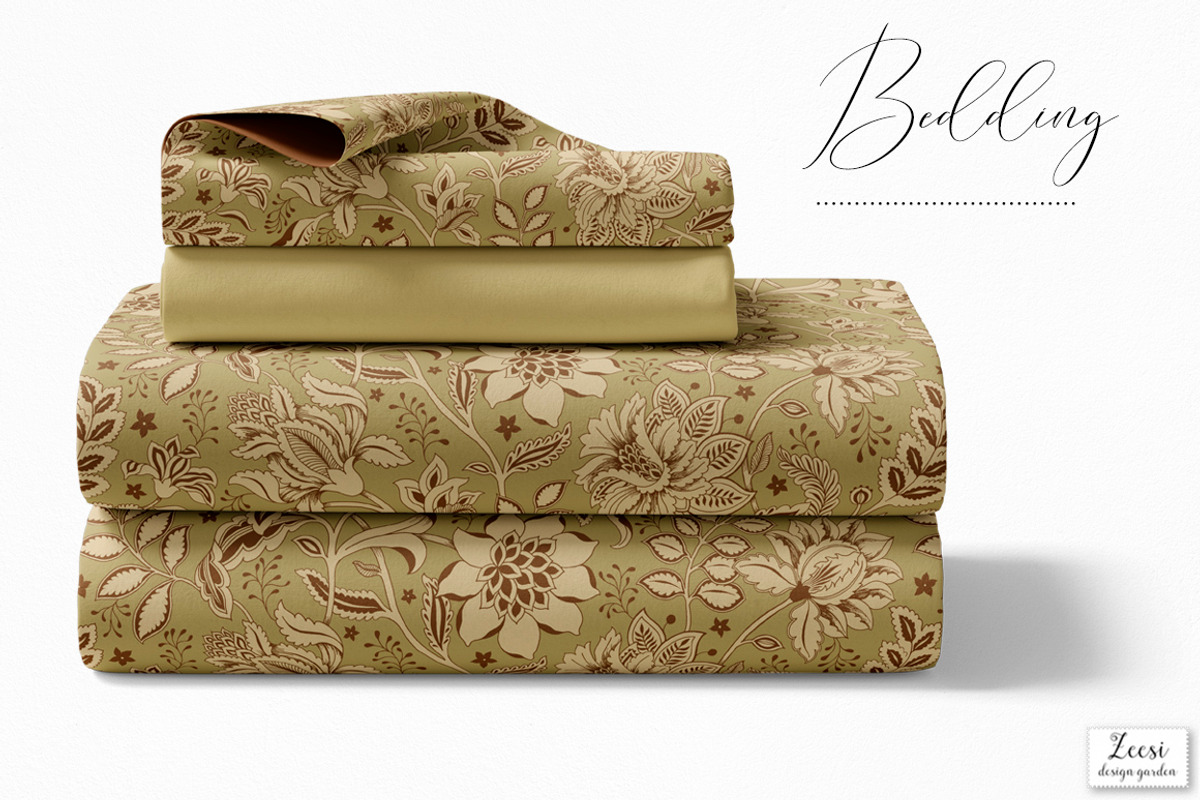 Indira Floral Patterns & Motifs, a Pattern Graphic by Zeesi Design Garden (Photo 9 of 11)