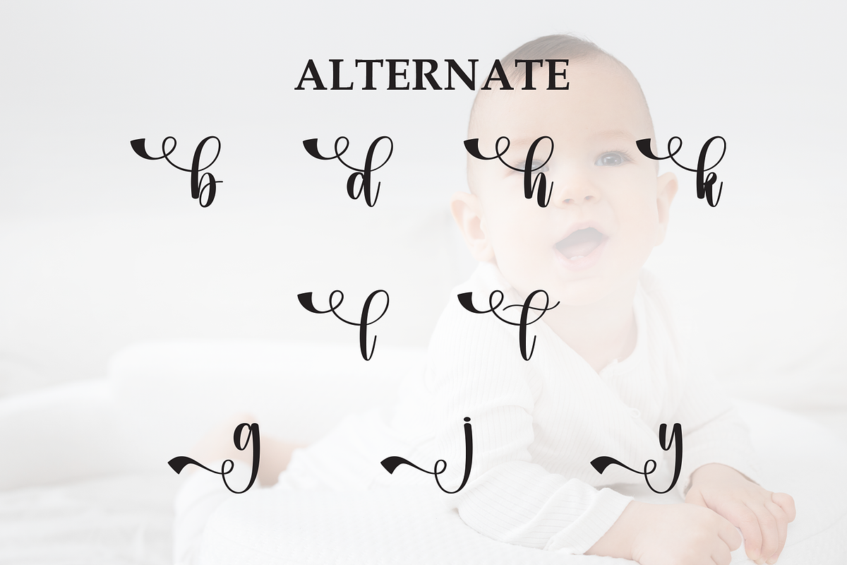 Babycute | Script Font, a Handwritten Font by Scratchones (Photo 7 of 8)