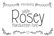 Rosey | Handwritten Font, a Handwritten Font by Moribuz Studio (Thumbnail 1 of 4)