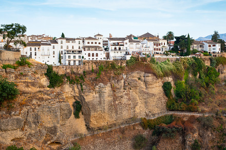 Houses built on the edge of the clif, a Holiday Photo by Fotoeventis
