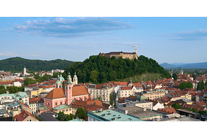 Ljubljana panorama. Beautiful cities, an Architecture Photo by Oleksandr Berezko