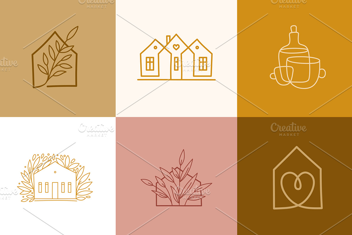 12 home decor logos, a Branding & Logo Template by venimo (Photo 2 of 5)