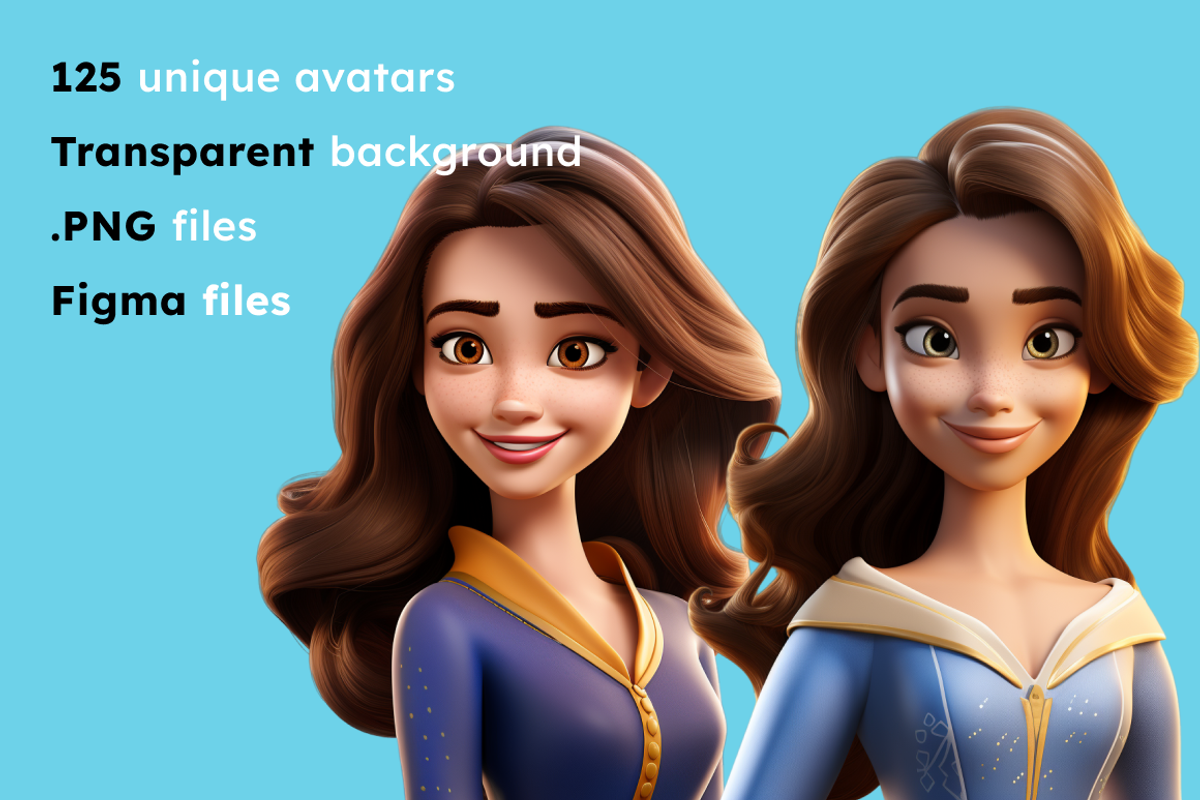 125 Animoji Avatars - Disney Princes, a Characters & Person 3D Model by Digital Blood (Photo 2 of 9)
