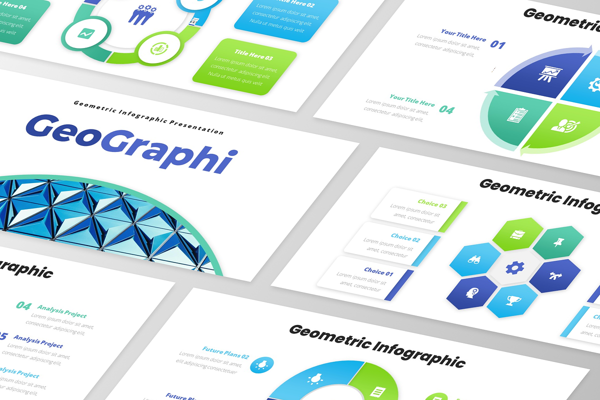 GeoGraphi - Geometric Infographic, a Presentation Template by GraphauseProject (Photo 4 of 6)